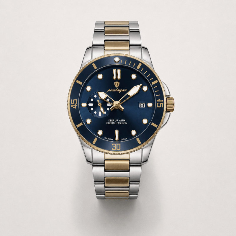 Azul/Dorado