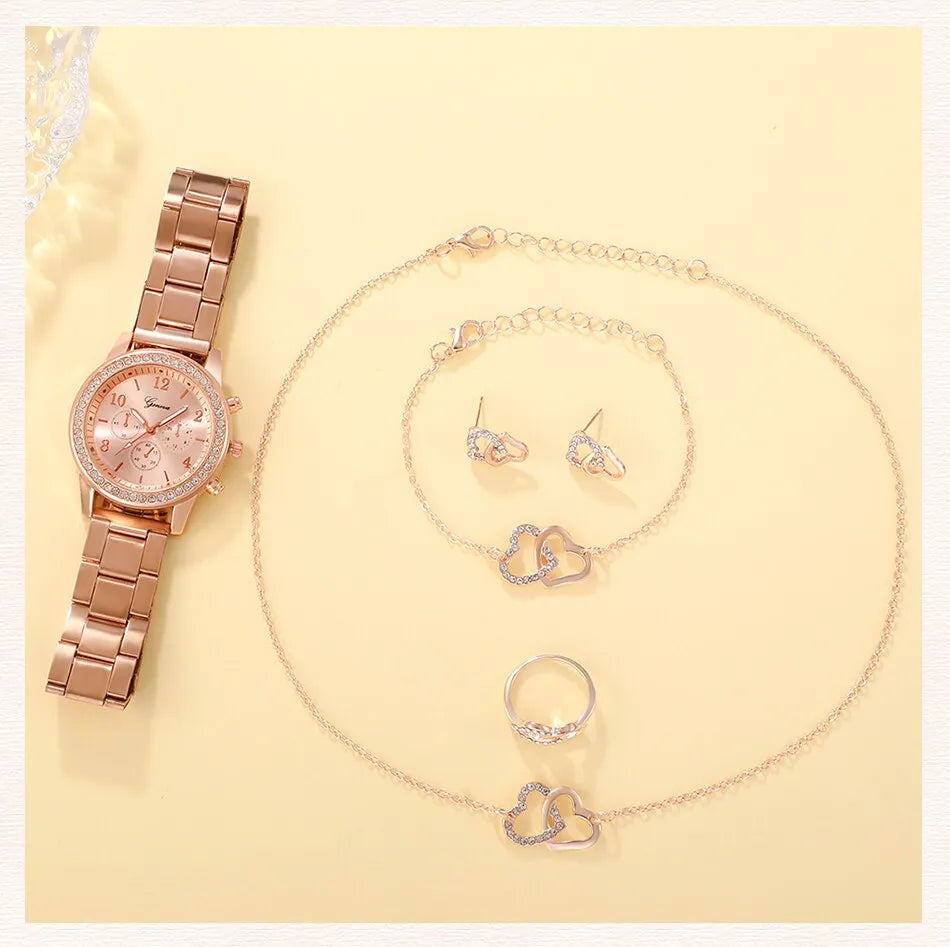 Conjunto de Reloj RoseGold®