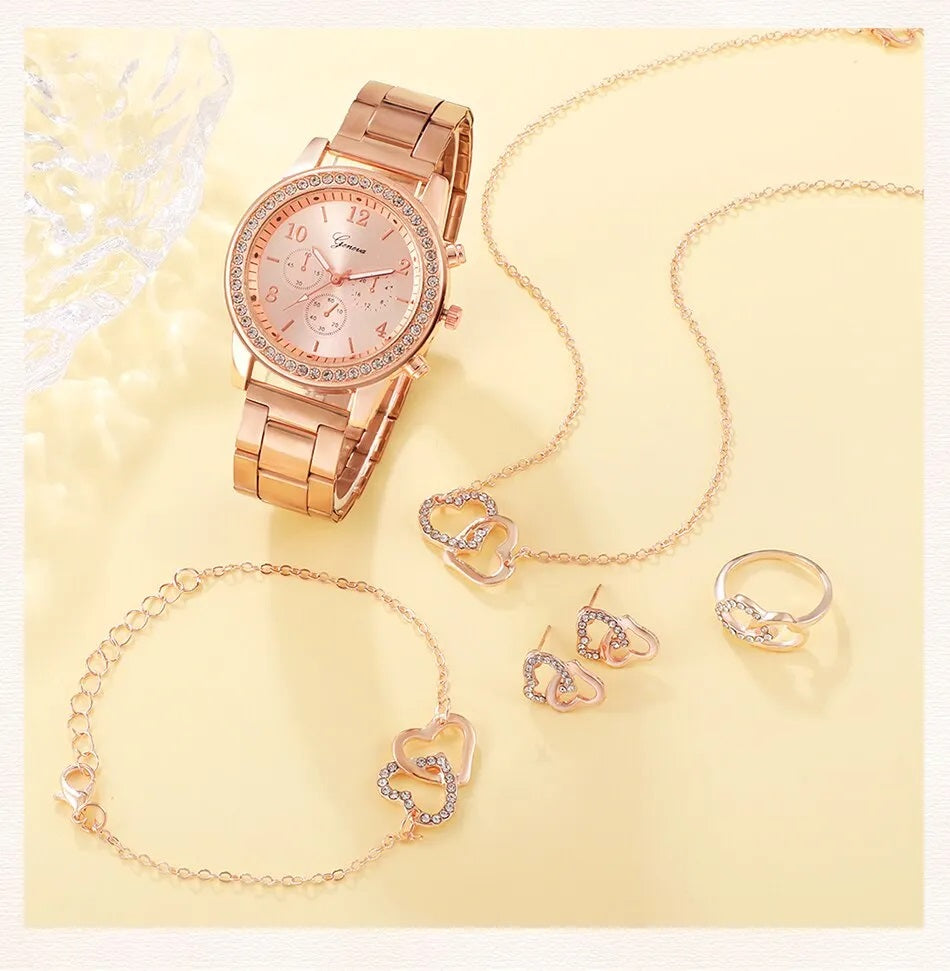 Conjunto de Reloj RoseGold®